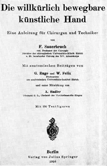 Sauerbruch: Sauerbruch, Ernst Ferdinand, 3.7.1875 - 2.7.1951