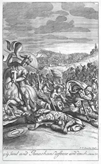 Reuben Luke Collection: Saul and Jonathan defeat and death