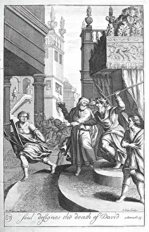 Reuben Luke Collection: Saul plots the death of David