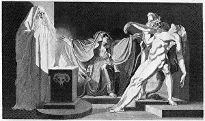 1792: Saul and the Witch of Endor. Bible 1 Samuel
