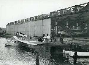 Cowes: Saunders-Roe A21 Windhover on the slipway at Cowes