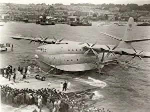 Columbine: Saunders-Roe SR45 Princess G-ALUN during a trial launch