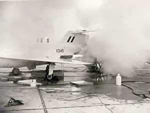 Sr53: Saunders-Roe SR53, XD145, during a ground test