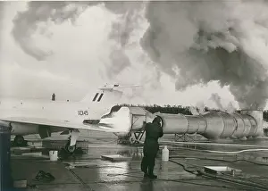 Sr53: Saunders-Roe SR53, XD145, during a ground test