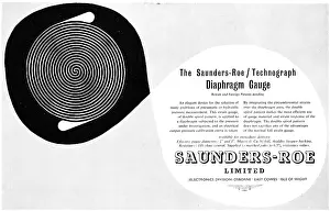 Diaphragm: Saunders-Roe Technograph Diaphragm Gauge