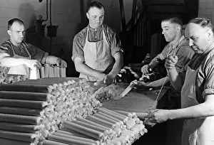 Sausage: Sausage production, 1937