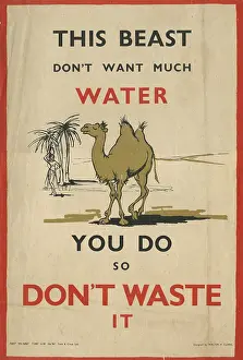 Save: SAVE WATER POSTER WW2