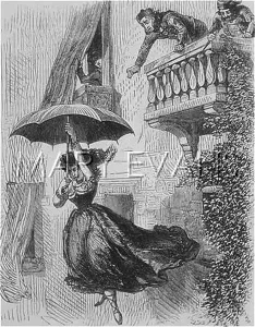 Resourceful: SAVED BY A PARASOL !