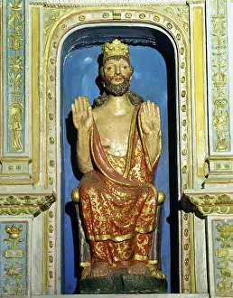 Sore: The Savior showing his sores. Gothic. Chapel of The Savior