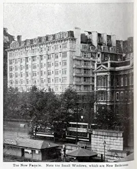 Bathrooms: Savoy Hotel new facade
