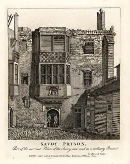 Hollar: Savoy Prison, part of the ancient Palace of the Savoy