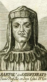 Perugia: Saxoferrato, Bartolus de, 1313 - 13.7.1357, Italian