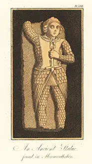 9th Century: Saxon figure of St Michael in suit of scale armour