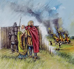 Sarum: Saxon man and woman