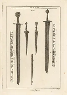 Respecting: Saxon swords, daggers and crossbow bolt