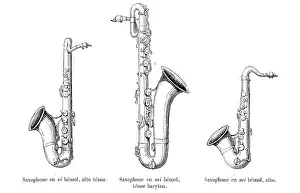 Saxophone: Three Saxophones
