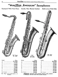 Woodwind: Saxophones, Wurlitzer