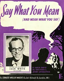 Aug17: Say What You Mean - Music Sheet Cover