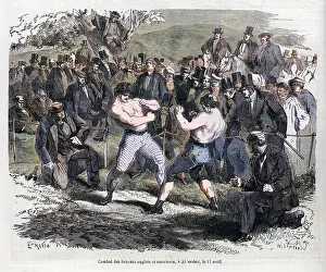 Sayers: Sayers and Heenan boxing