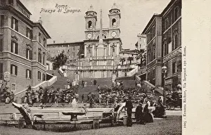 Spagna: The Scala di Spagna (Spanish Steps), Rome, Italy