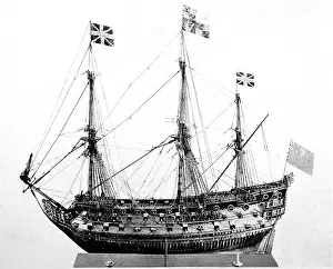 Boxwood: Scale Model of an 80-gun Stuart Warship