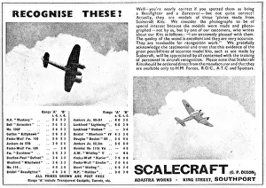 Kits: Scalecraft Model Aircraft Kits - Recognition Range