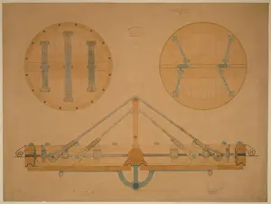 Valve: Scaled design drawing for the valve assembly of a balloon, i