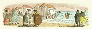 Caldecott: SCARBOROUGH BATHING 1878