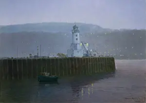 Storey: Scarborough Light at Dusk