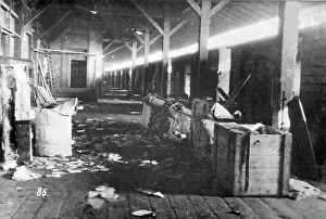 Crates: Scattered loading dock of the station Oberhausen, aroun