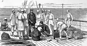 Forecastle: Scene on board the SS Sumatra, 1875