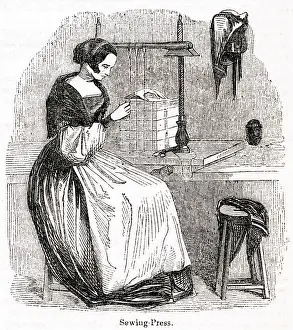 Stitch: Scene in a bookbinding workshop, City of London