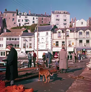 Tobacconists: Scene in Brixham Harbour, Devon