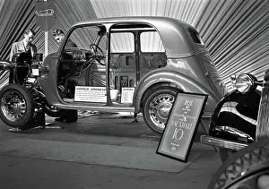 Sectioned: Scene in a car showroom
