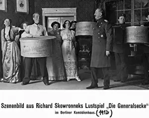 Performances: Scene from the comedy Die Generalsecke, 1912