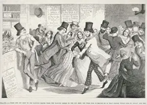Intemperance: Scene in a dance hall -- Cruikshank