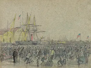 Philada: Scene on the Delaware River at Philada. during the severe wi