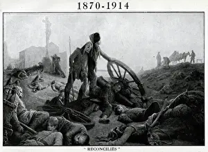 Reconciled: Scene of devastation after a battle, 1870-1914