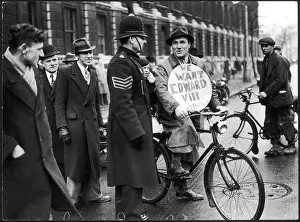 Divorcee: A scene in Downing Street during the Abdication crisis