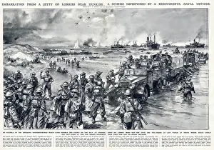 Nov19: Scene during the evacuation of Dunkirk, WW2