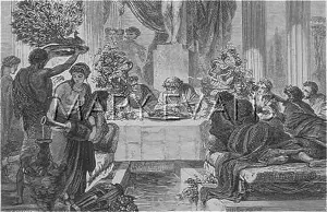Quintus: Scene at a feast of Hortensius, Ancient Rome