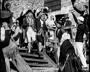 Enthusiastically: Scene from the Feature Film Nelson'. Crowds