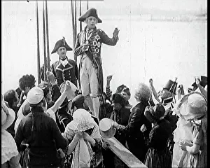 Enthusiastically: Scene from the Feature Film Nelson'. Crowds