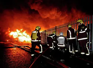 Reflective: Scene of fire at commercial premises, Barking