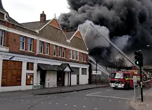 Penge: Scene of fire at commercial premises, Penge