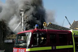 Penge: Scene of fire at commercial premises, Penge