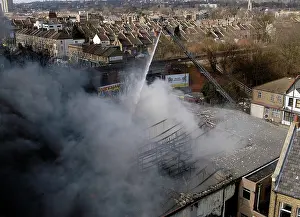 Penge: Scene of fire at commercial premises, Penge