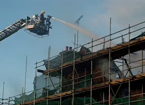 Crowland: Scene of fire at Crowlands Primary School, Romford