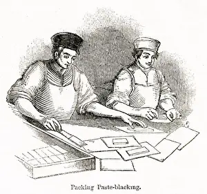 Packer: Scene inside a blacking factory, Holborn, London