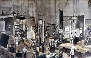 Simultaneous: Scene inside a large film studio